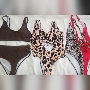 Animal Print One-Piece Swimsuit